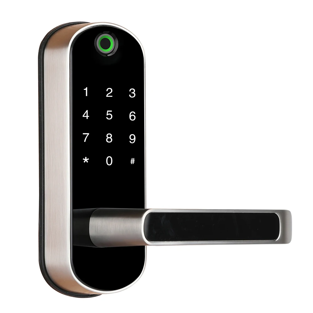 Cerradura Inteligente Con Huella Dactilar, WiFi - Desbloqueo Por Huella, Contraseña, Tarjeta, Llave - Para Puerta De Casa, Oficina, Hotel