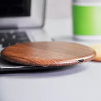 

Starfun 15W Universal Custom Logo Small Wooden Wood Cellphone Universal Wireless Phone Charger With Ce Fc Rohs