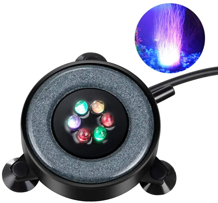 

Gako Underwater Aquarium Air Bubble LED Light Aquarium AirStones for aquarium Air Bubbler Decoration 6 Color Changing