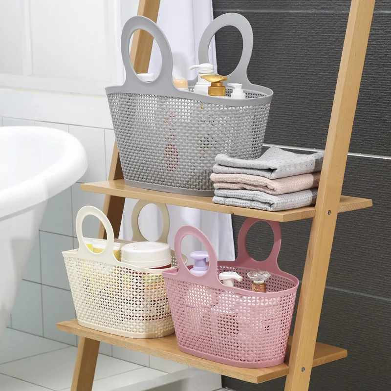 

2022 Promotional Folding Mesh Hand Basket New Hollow pvc cosmetic bag For Women