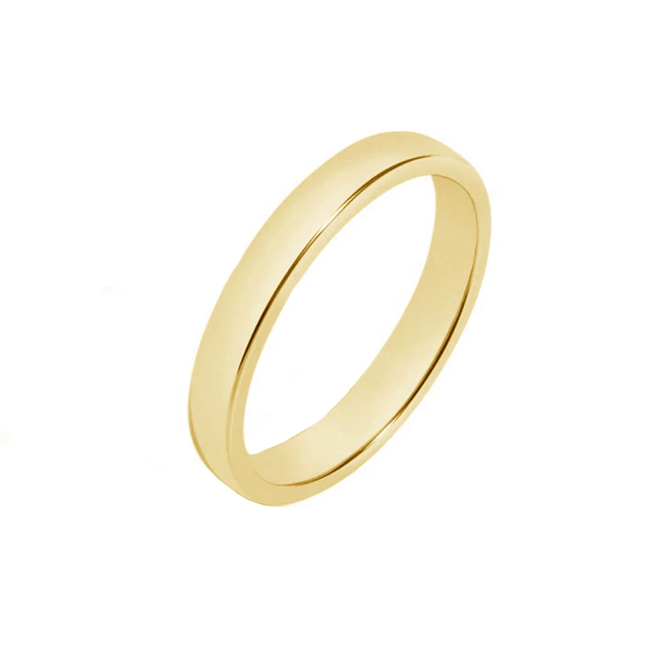 

Wholesale Trendy Fashion Simple Ring 18K Gold Plated 925 Sterling Silver Jewelry Gold Band Finger Ring