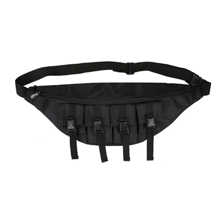 

Large Capacity Streetwear Fashion Running Sports Chest Waist Bag for Outdoor Travel, White, black, gray, purple, orange