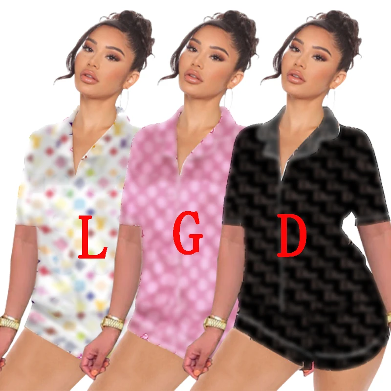 

Latest 2021 Summer Female Elegant Silk Nighty Designer Pajama Women Nightwear Short Sleeve Tops Shorts Two Piece Set Loungewear
