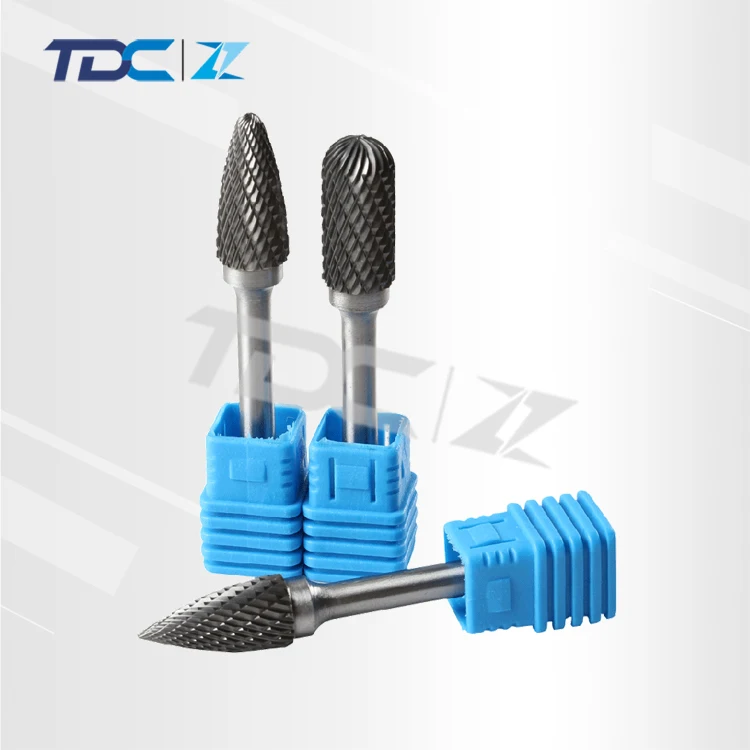 Good raw material long hand shank tungsten carbide rotary files with standard export package