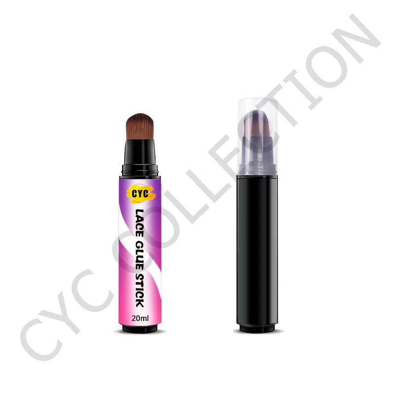 

Custom logo on scented waterproof melt lace adhesive gel small size bottle transparent ultra hold lace glue pen