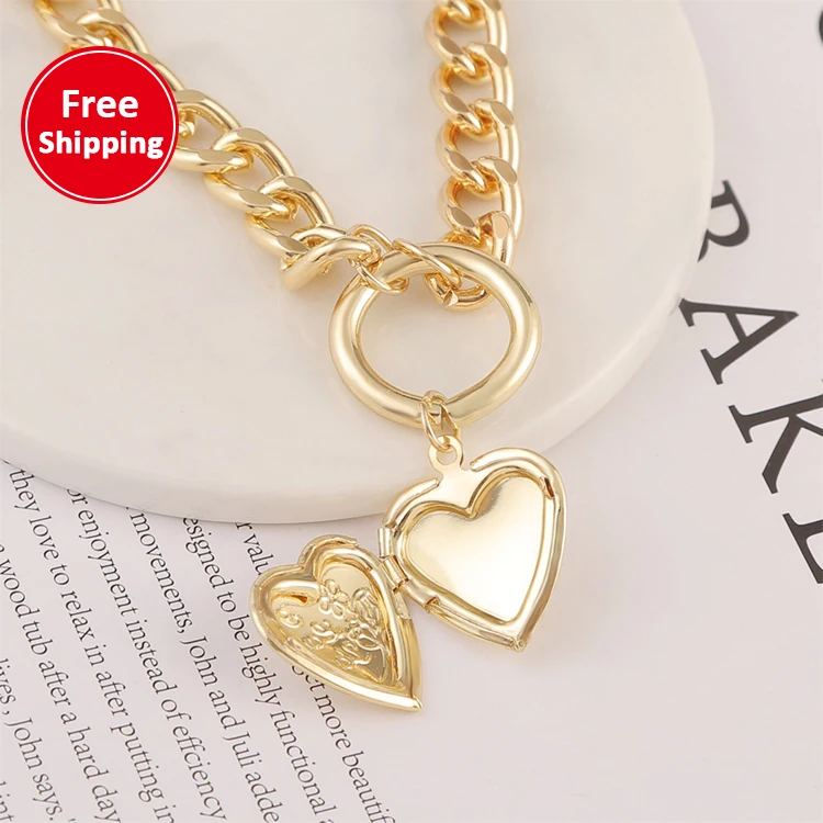 

Free shipping/dorp shipping Heart Shaped Creative Pendant Necklace Choker Exaggerated Simple Double Necklace