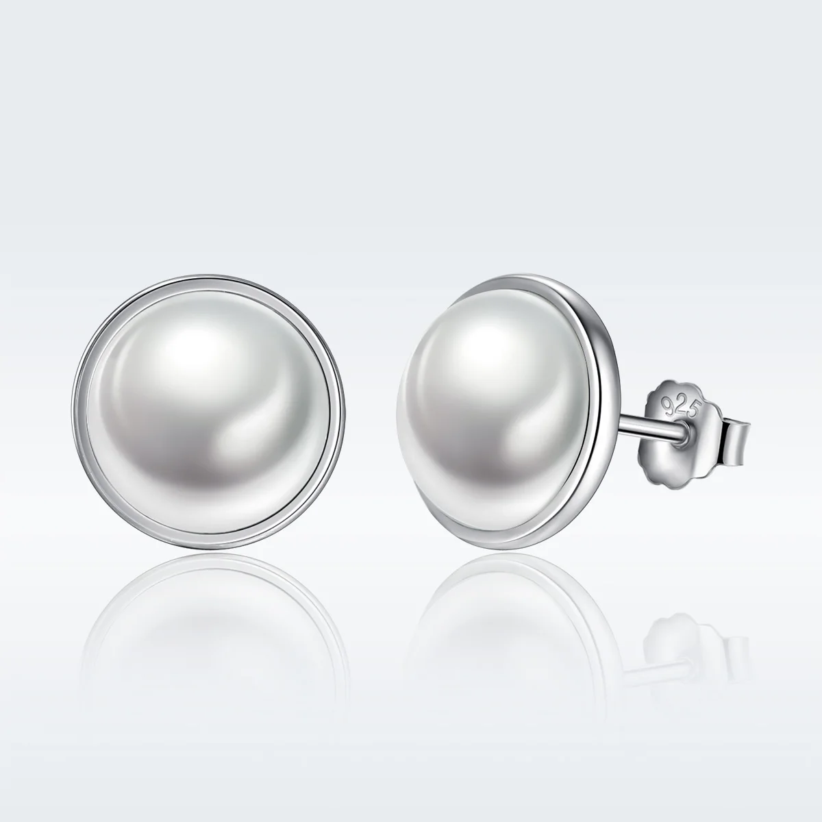 

beautiful pearl women jewelry 925 silver stud earring