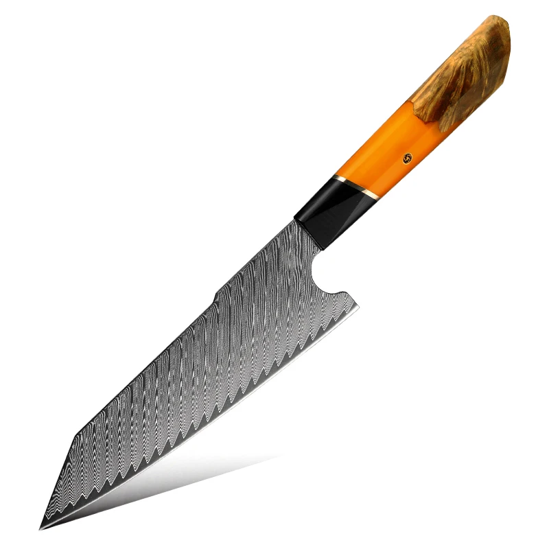 

New design 67 Layers Japanese AUS 10 Damascus steel Kitchen Kiritsuke Knife Chef Knives Meat Sushi Sashimi Cutter