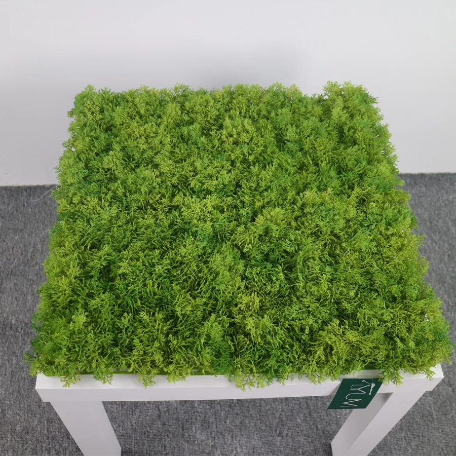 

Good quality flame retardant and uv protect plastic moss mat uneven moss base uneven moss panel wholesale