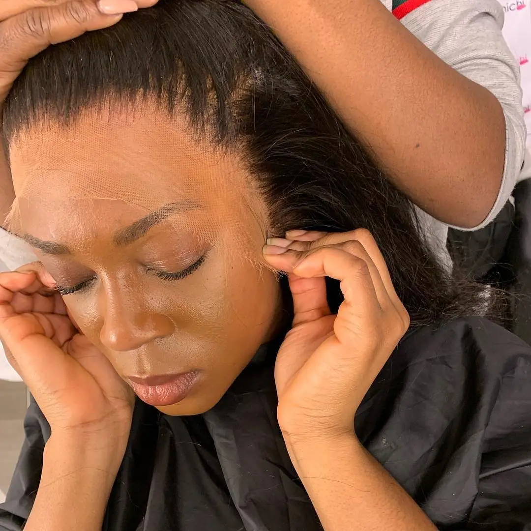 

Rosabeauty Brazilian Straight Glueless raw virgin cuticle aligned lace front wigs for black women hd lace front human hair wig
