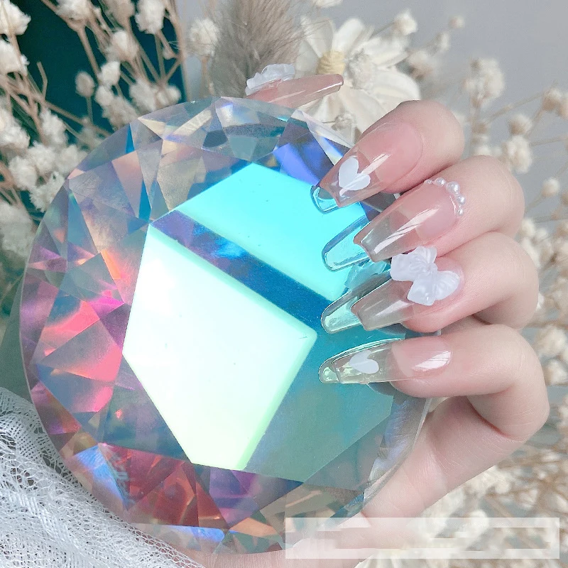 

New nail shooting props nail big diamond shiny 80mm AB color
