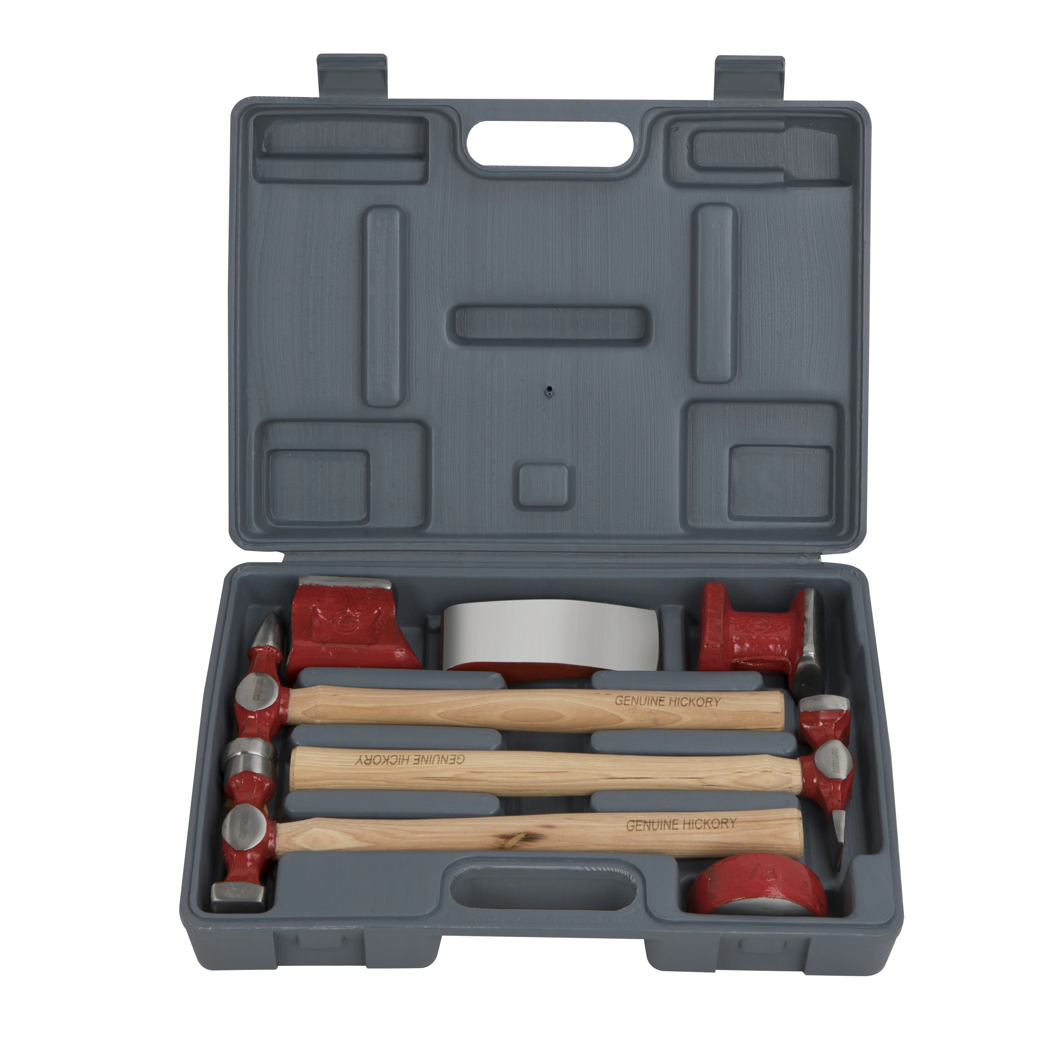 

KAFUWELL HA5004B High quality 7-Piece Auto Body Repair Kit with Carbon Steel Hammer Heads and Dollies on Wood Handle