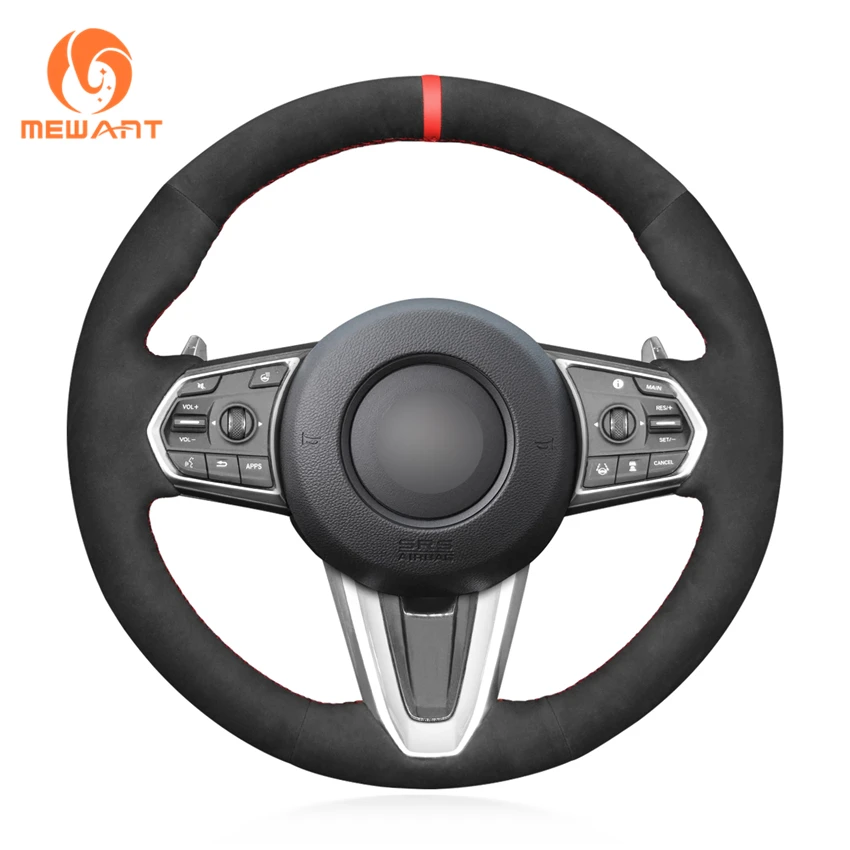 

Wholesales Custom Hand Stitching Soft Suede Steering Wheel Cover for Honda Acura RDX 2019 2020 2021