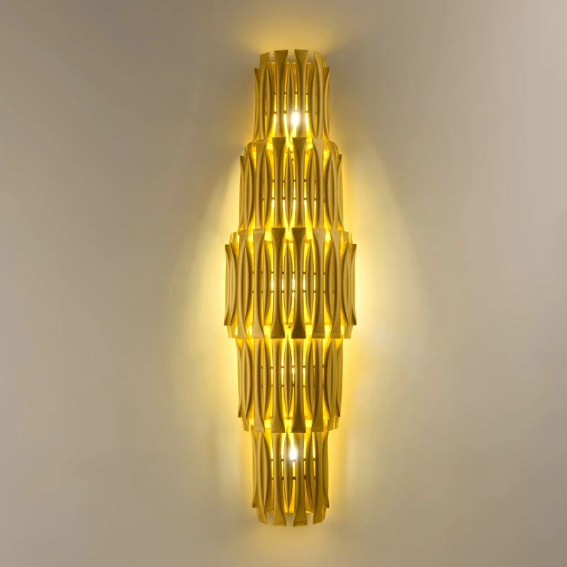 Modern design luxury long wall light hotel villa living room led light wall mount