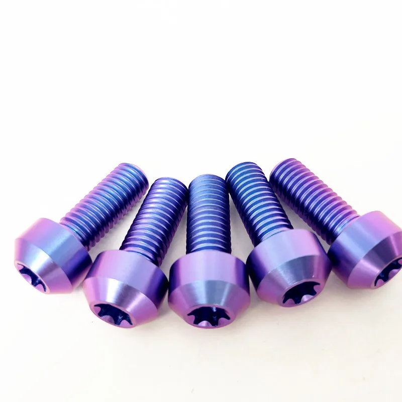 

Custom GR5 Ti6Al4V Titanium bolts and nuts for racing motorcycles and bicycle, Metal