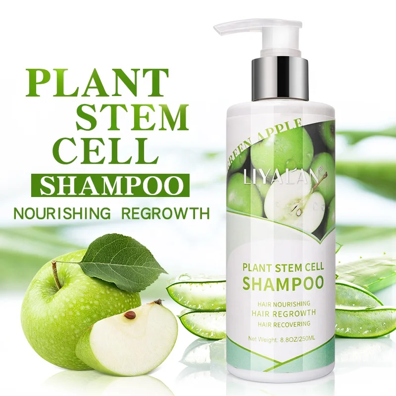 

Stocked Private Label OEM OBM Hair Growth Apple Stem Cell Hydrate Organic Hair Shampoo, Milky white