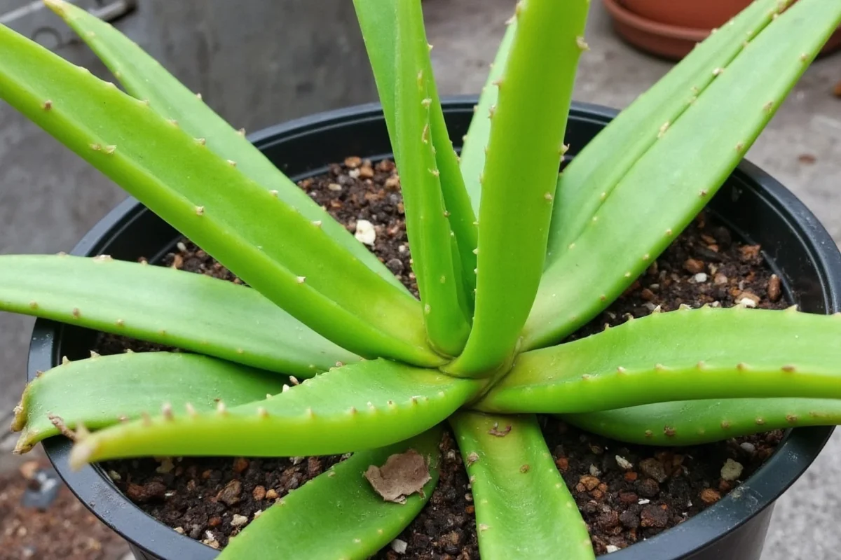 how to plant a aloe vera leaf