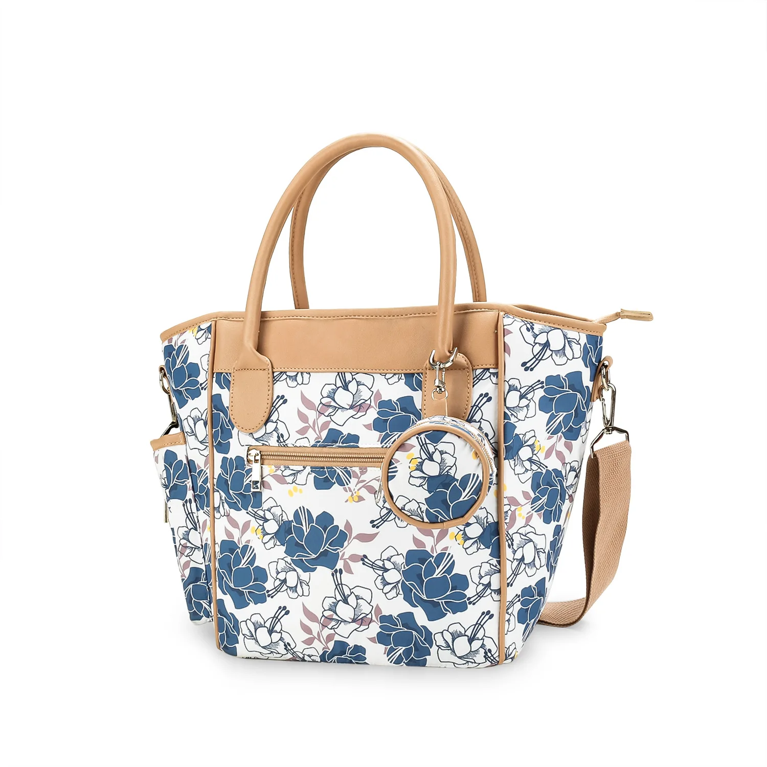 

Printed Multifunctional Mommy Bag One Shoulder Crossbody Mother And Baby Travel Thermal Insulation Lightweight Waterproof Bag