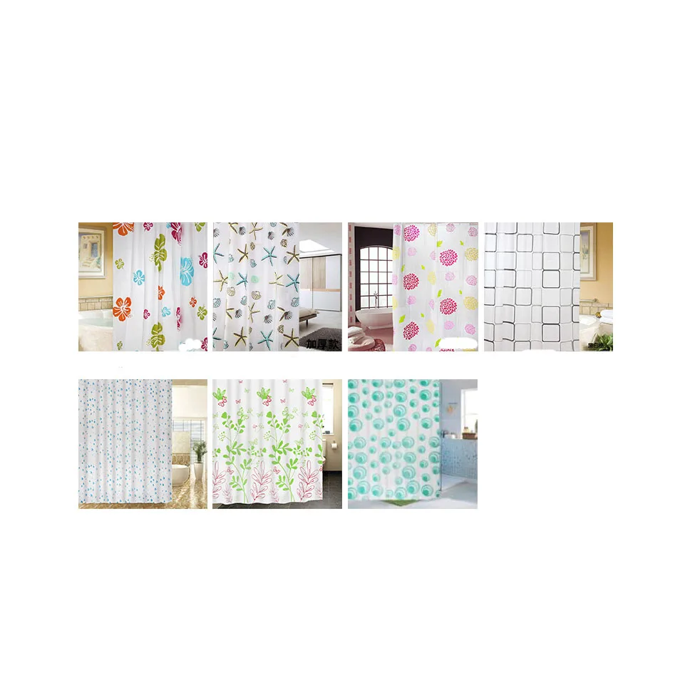 

2021 hot sale fashion square shower curtain shower curtain wholesale, Random color