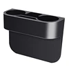 Universal portable car cup holder seat gap filler organizer storage pocket for cellphone drink bottle