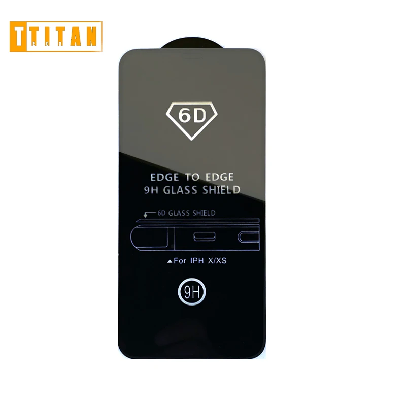 2020 NEW 5D 6D black board cold curving full screen cover tempered glass  screen protector  for  iphone x 256gb