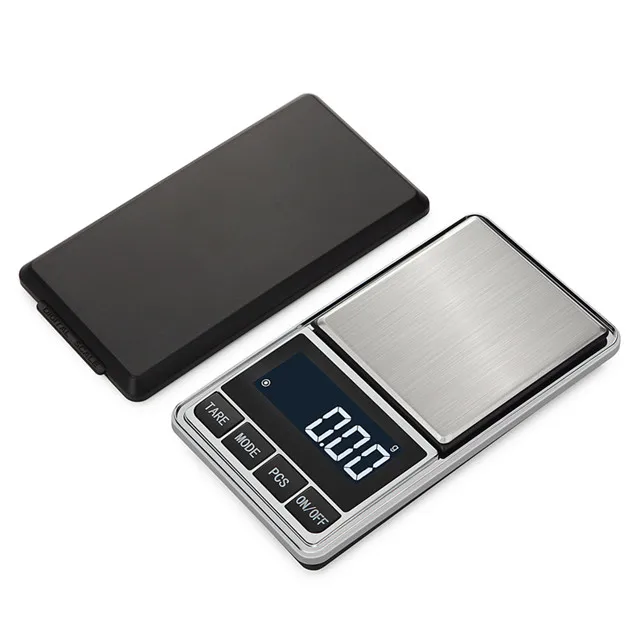 

Kitchen Baking Scale Stainless Steel Mini Portable 0.01g Jewelry Scale Electronic Scale Pocket Size, As show