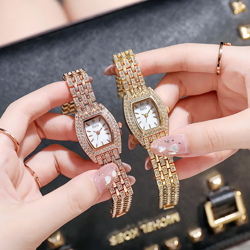 

5016 Wholesale fashion custom logo wrist 2021 womens designer watches ladies quartz alloy diamond gold watch, Mixed all color