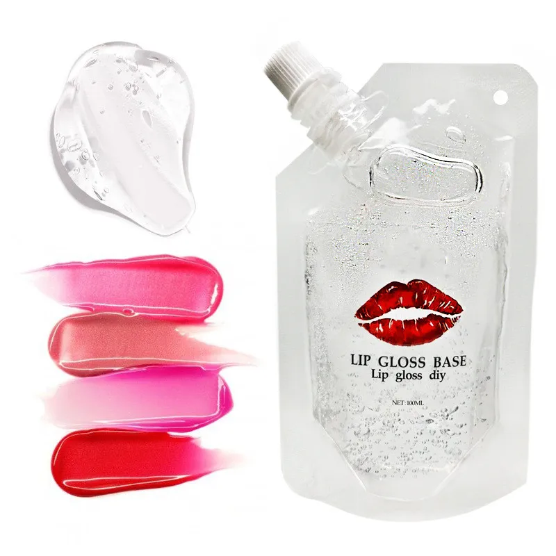 

Hot Sale Transparent Wholesale DIY Moist Shiny Lipgloss Base With Custom Private Label