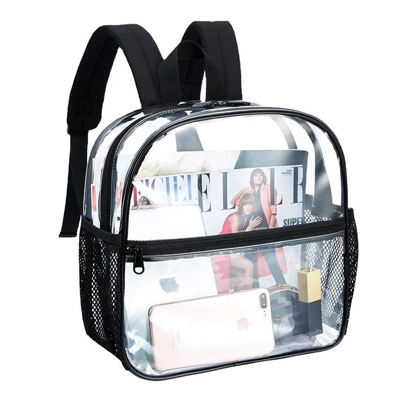 

Factory Customized Stadium Approved Cold-Resistant See Through Backpack Water Proof Transparent Backpack for Work