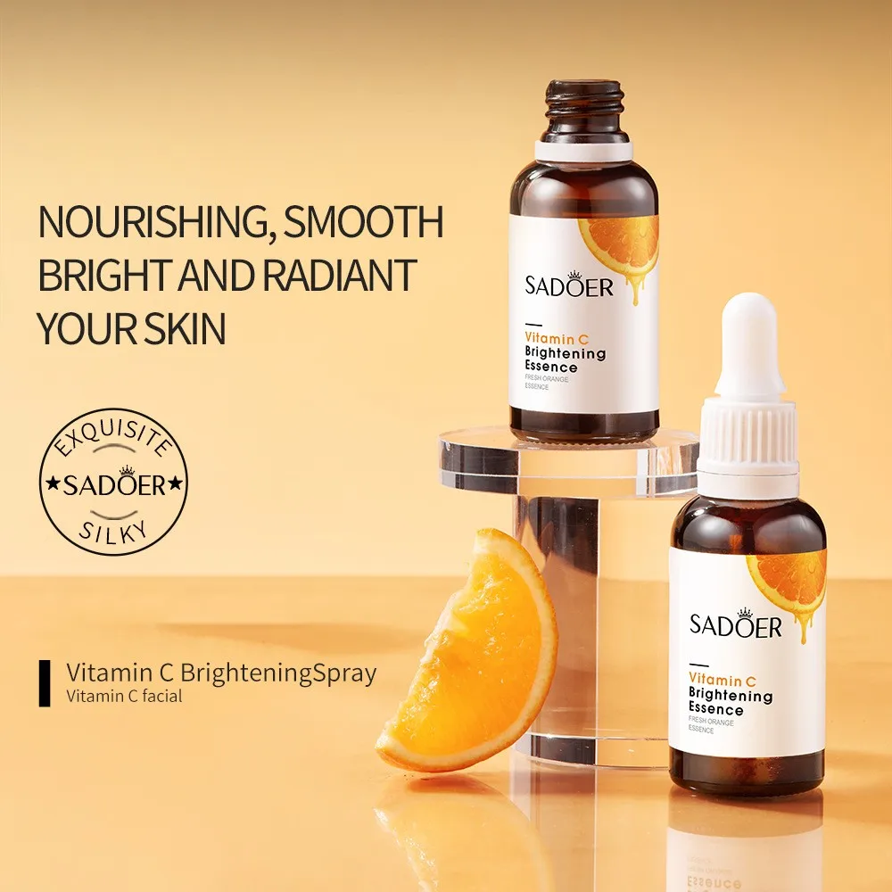 

Private Label vitamin c essence whitening Moisturizing Brighten skin essence Anti Wrinkle natural Organic for facial serum