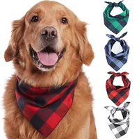 

Dog Bandanas Pet Scarf Bandana For Cotton Plaid WashableBow ties Collar