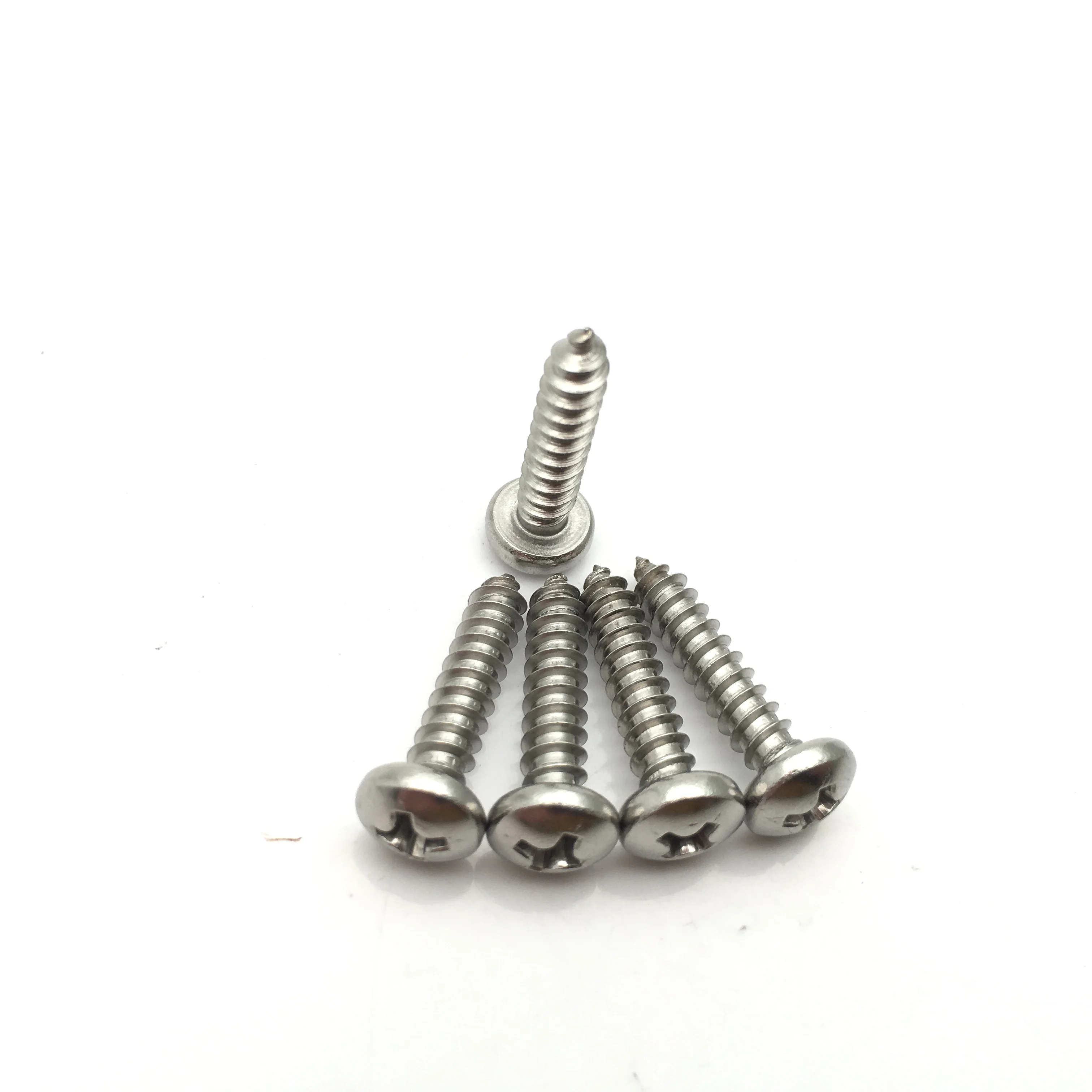 
DIN7981 Pan head phillip self tapping screw 304 stainless steel 