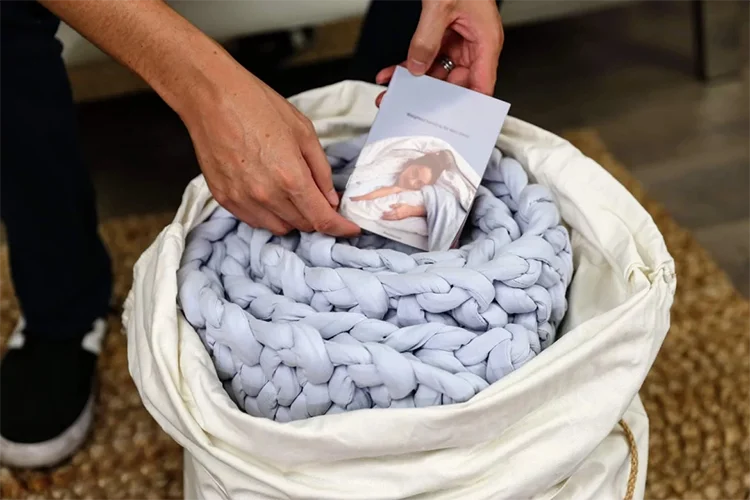 Jersey Hand Knitted Weighted Blanket,Sample Hot Customized Heavy Weight