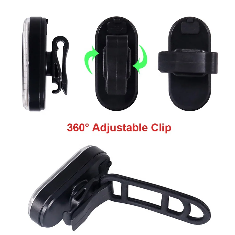 Smart warning bicycle rear light USB rechargeable bicycle light mountain bike light waterproof cycling bike warning lights