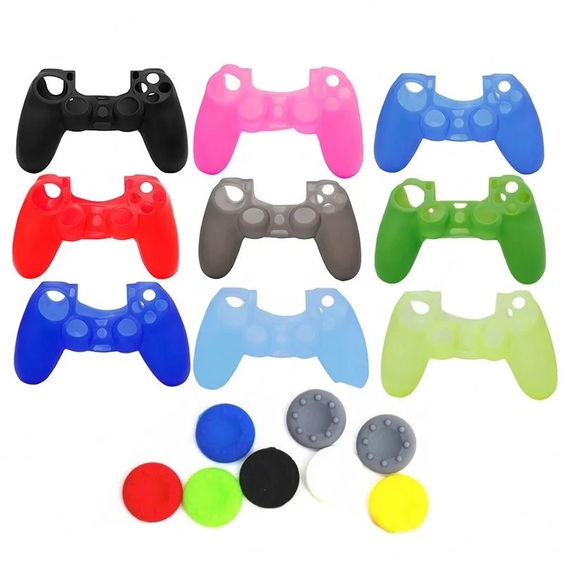 

Wholesale Silicone Skin Ps4 Controller Rubber Skins Cover For Pads Multi Color