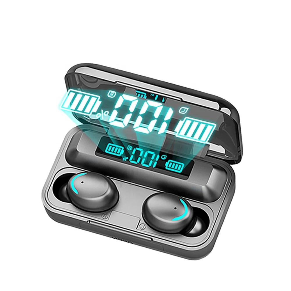 

2021 5.0 5.1 Colores Led Touch Ture Wireless Earbuds And Powerbank Multi-Function Ear Buds Tws Earphone F9 - 5 F9 -5 F9 5C F9