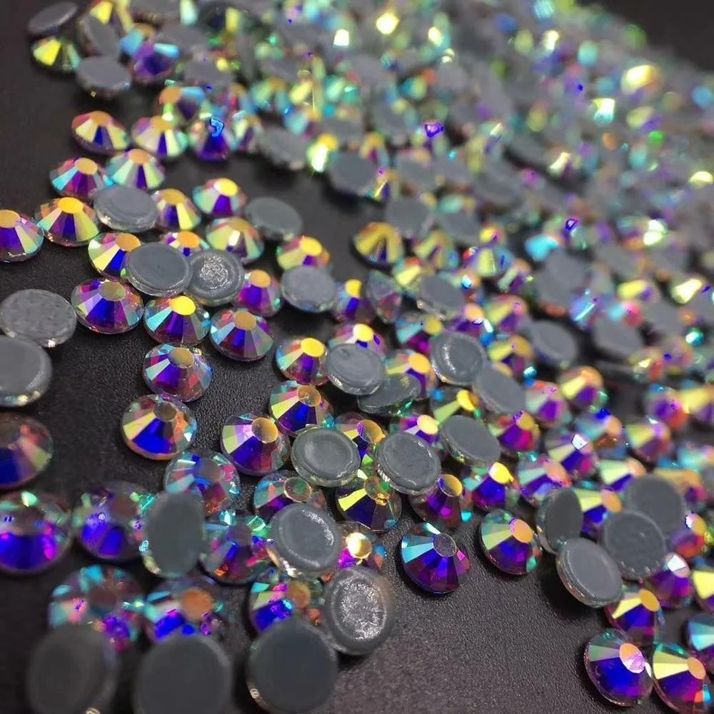 

Wholesale 2058hf ss10 ss20 Strong Glue crystal ab yax hotfix crystal strass