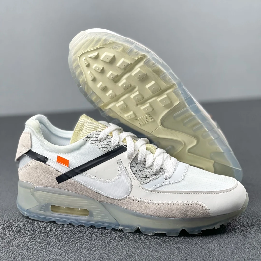 

Top Quality Three Color Unisex Sneaker Off-W Nike Air Max 90 Sneaker for Men Women
