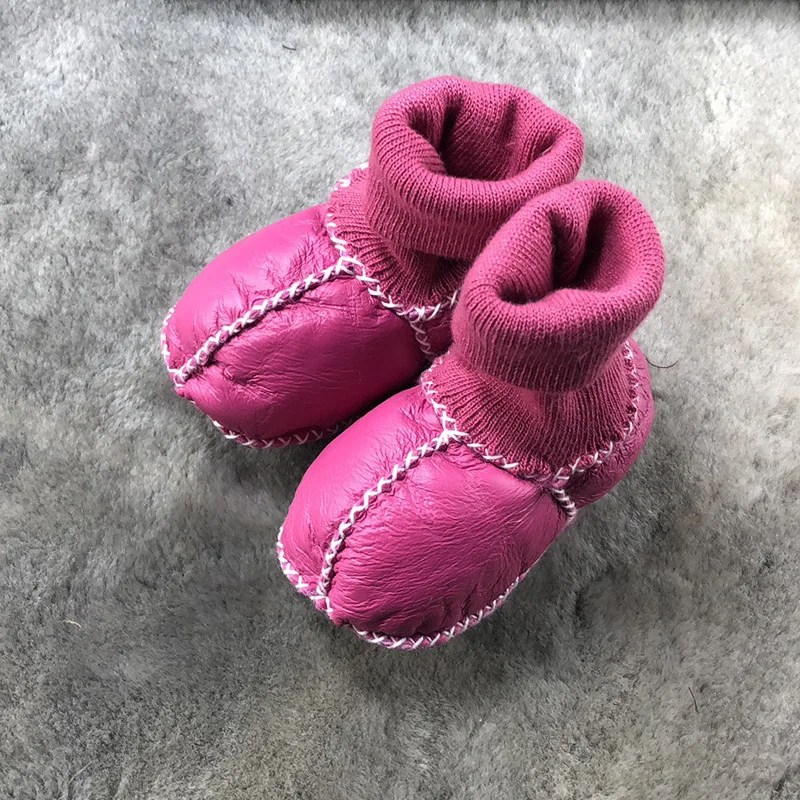 

Manufacturers wholesale baby toddler shoes winter warm shoes boots sheepskin wool hand-sewn Soft bottom, Multi colors