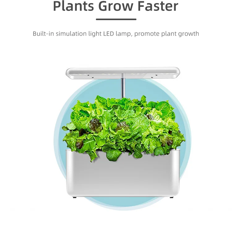 Govisun popular high efficiency 15w full-automatic flowerpots mini hydroponic home garden