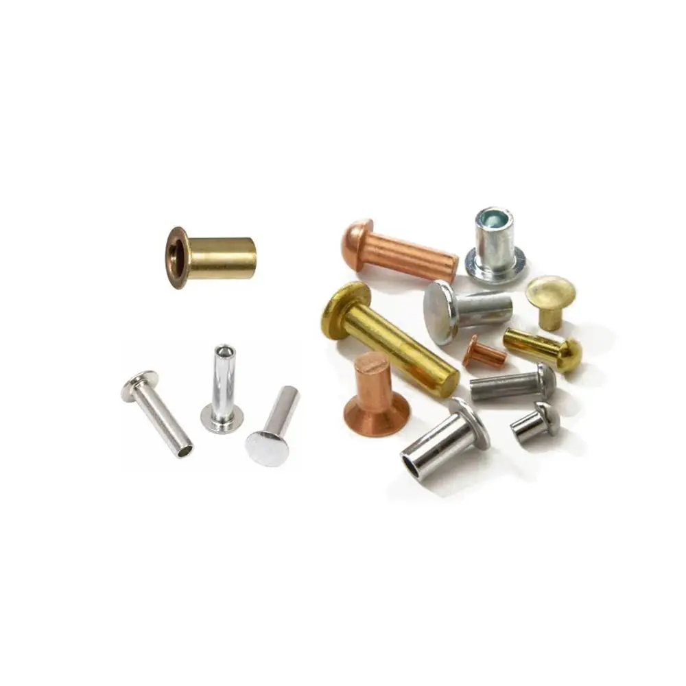 Double Head Size Book Binding Leather Hollow Brass Stainless Steel