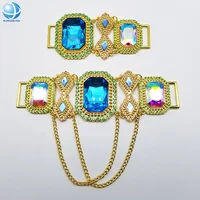 

Factory round crystal jewelry bikini connector for sexy swimwear beachwear