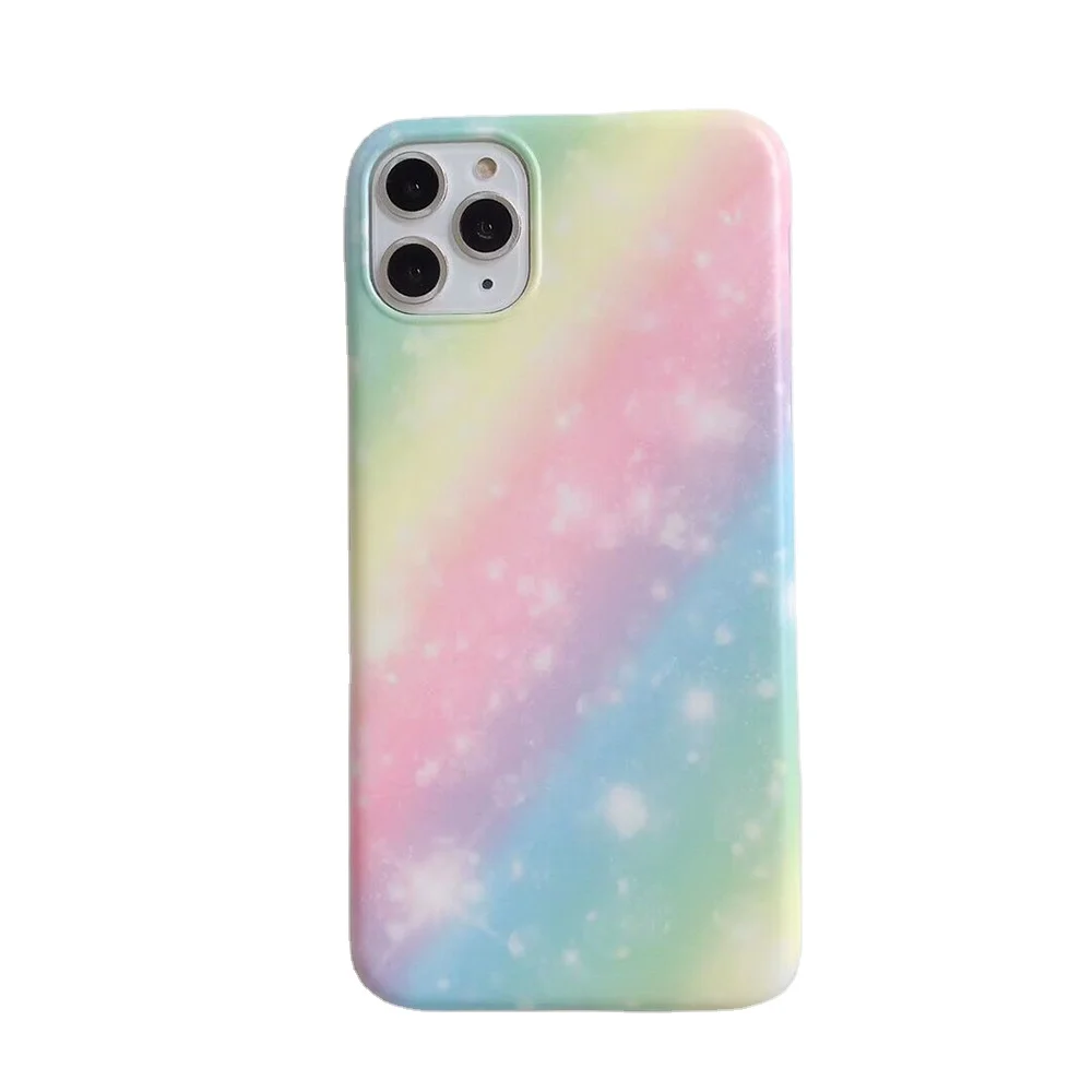 

TPU Rainbow Gradient Color Phone Case For Apple Iphone Soft Phone Case