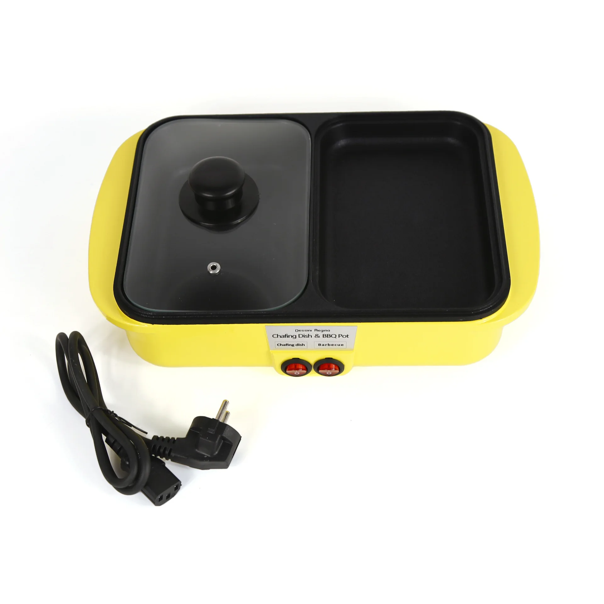 

Foreign trade export mini electric cooker, multi-function shabu-bake integrated kitchen utensils and electrical appliances