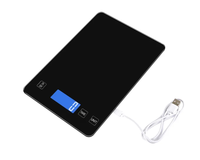 

Top hot high precision 5kg 10kg 15kg measuring 1g accuracy LCD electronic digital weighing tempered glass kitchen food scale usb
