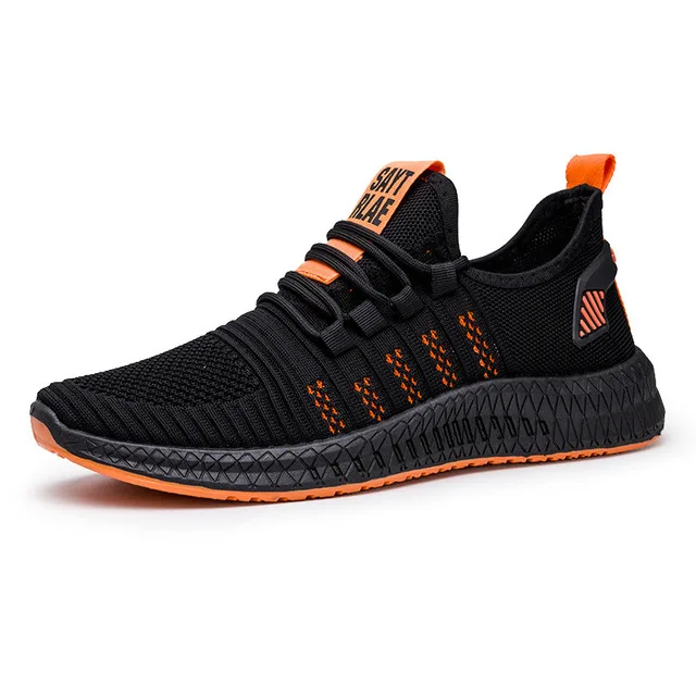

Latest Design Breathable Men's Sports Shoes Black Sneakers Shoes Men