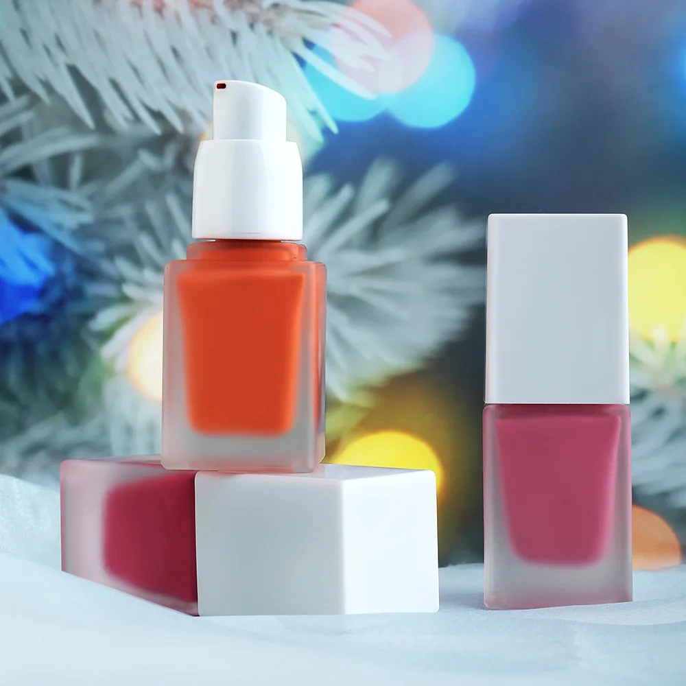 

Wholesale Korean Lip Tint Oem And Cheek Long Wearing Liquid Blush Private Label Face Makeup Liquid Blusher