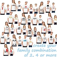 

MIDA Brand Sublimation Tee Shirts Father Son Suits Mother Daughter Clothes Family T-shirt Designs