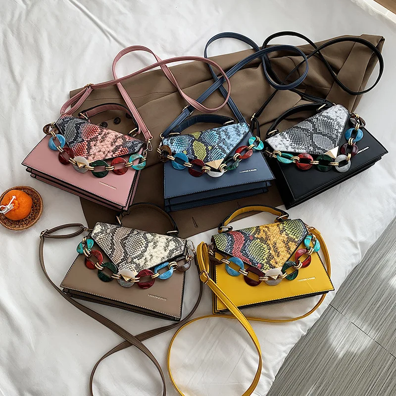 

Trendy ladies bags Snakeskin pattern small bag purses handbags bulk wholesales bags handbags women