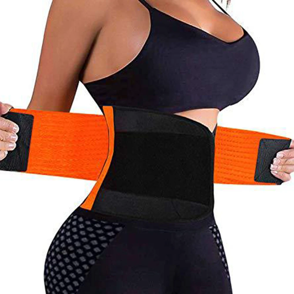 

Adjustable Customed Logo Weight Loss Wrap Sweat Workout Neoprene Waist Support Waist Trainer Back Support Belt For Women and Men, Customized color
